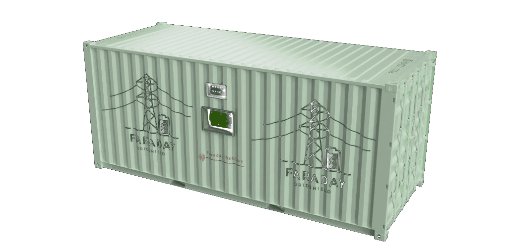 Faraday GridShield containerised battery storage system